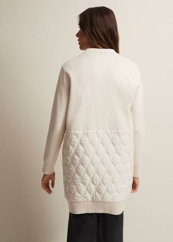 Phase Eight Zadie Quiltedigan Coats White Canada | WQRHOY-409